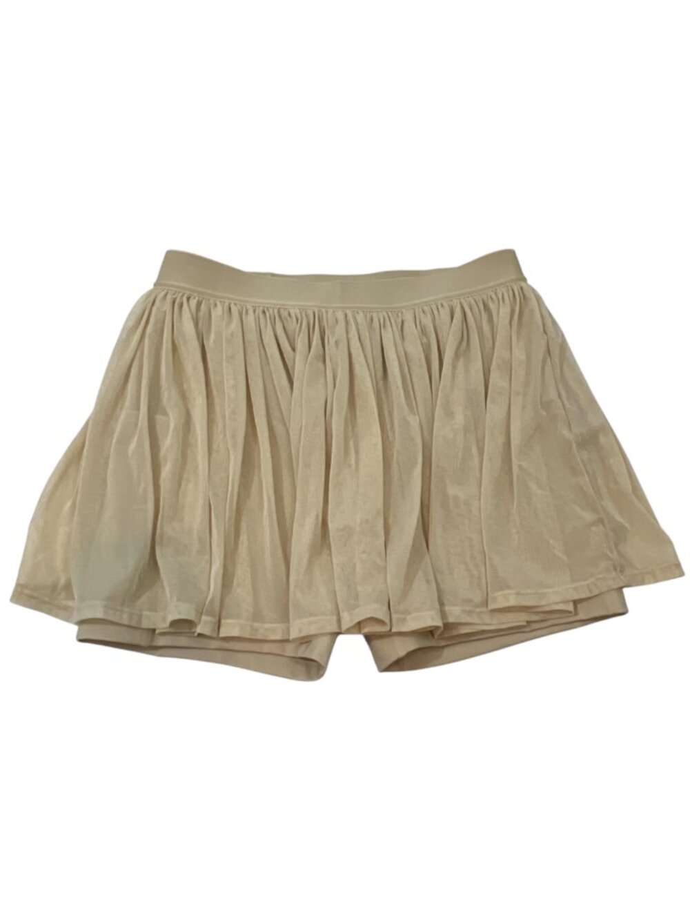 Wilson Headliner Mesh Tennis Skirt Tan/Beige Large New w/Cut Tag